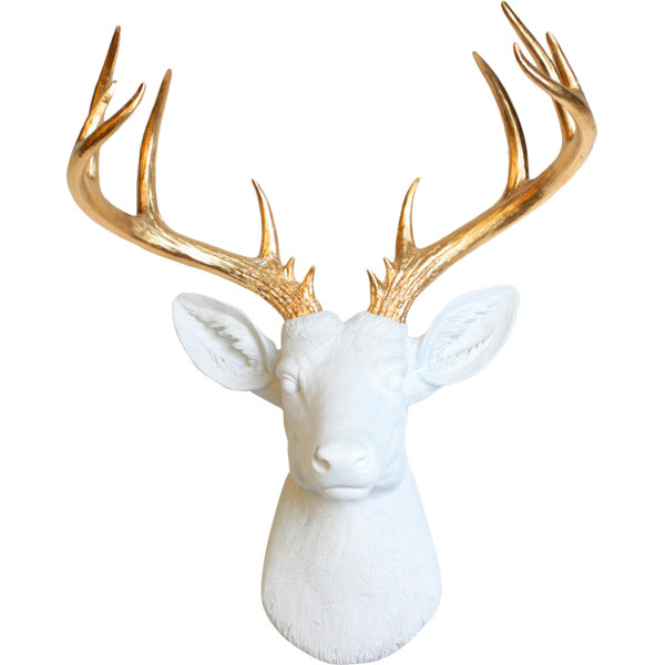 Deer Head Wall Decor white faux taxidermy the xl deer head wall decor & reviews | wayfair Deer Head Wall Decor white faux taxidermy the xl deer head wall decor & reviews | wayfair