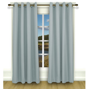 Clarksburg Solid Blackout Thermal Grommet Single Curtain Panel