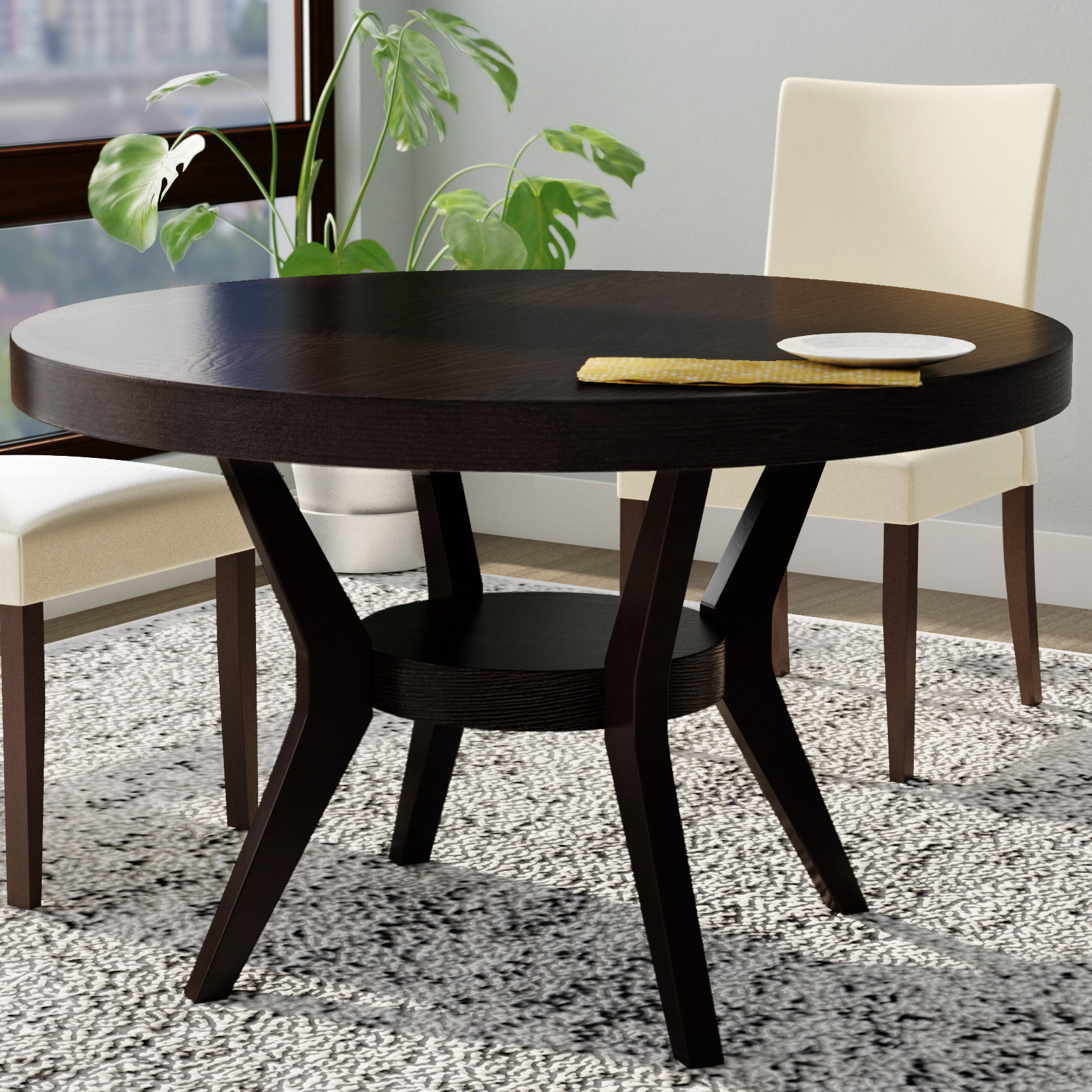 Laude Run Connor Transitional Dining Table Reviews Wayfair