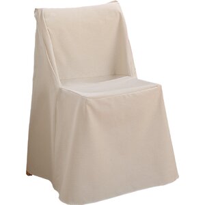 Cotton Duck Box Cushion Dining Chair Slipcover