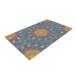 Miranda Mol Prismatic Abstract Orange/Blue Area Rug