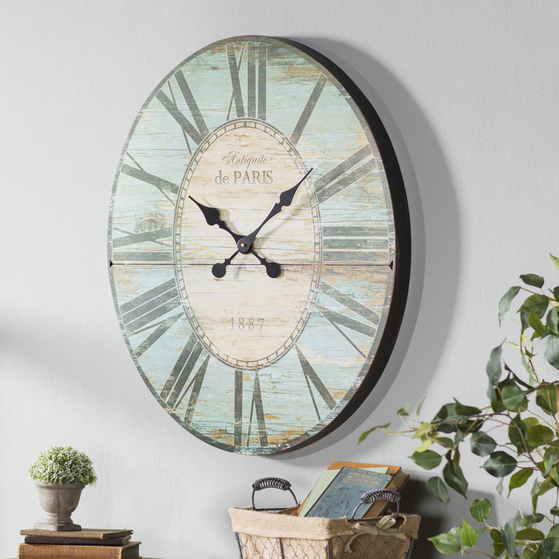 Lark Manor Oversized 29'' Oval Wall Clock & Reviews Wayfair