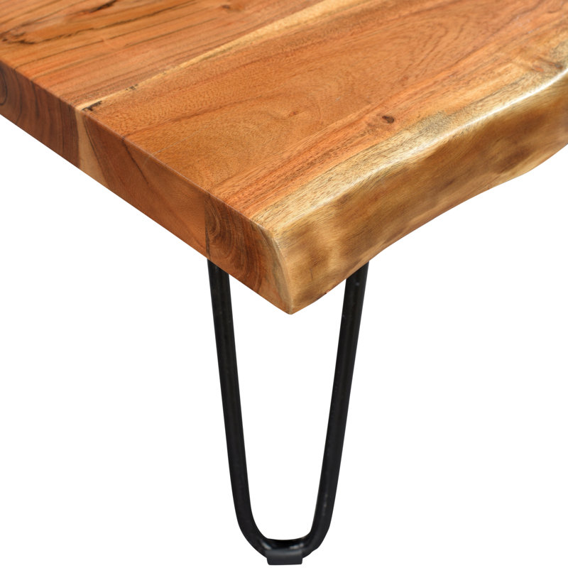acacia wood live edge coffee table
