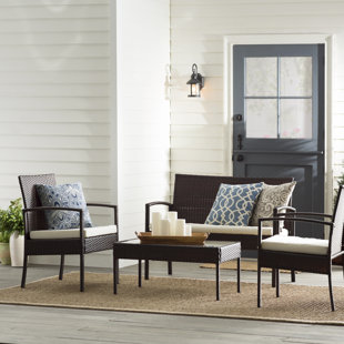 Indoor Rattan Sofa And Chairs Wayfair Save