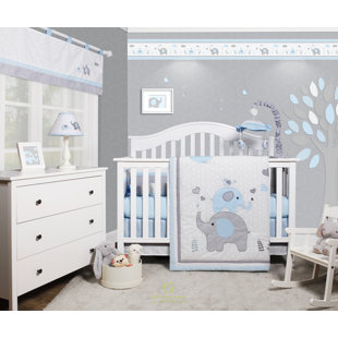 Crib Bedding Sets You Ll Love Wayfair Penney Elephant Baby Nursery 6 Piece Crib Bedding Set Of