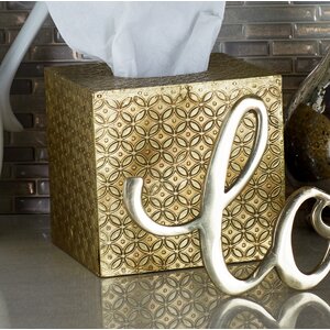 Wood Square Tissue Box Cover