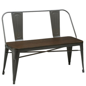 Peetz Metal Bench by Trent Austin Design