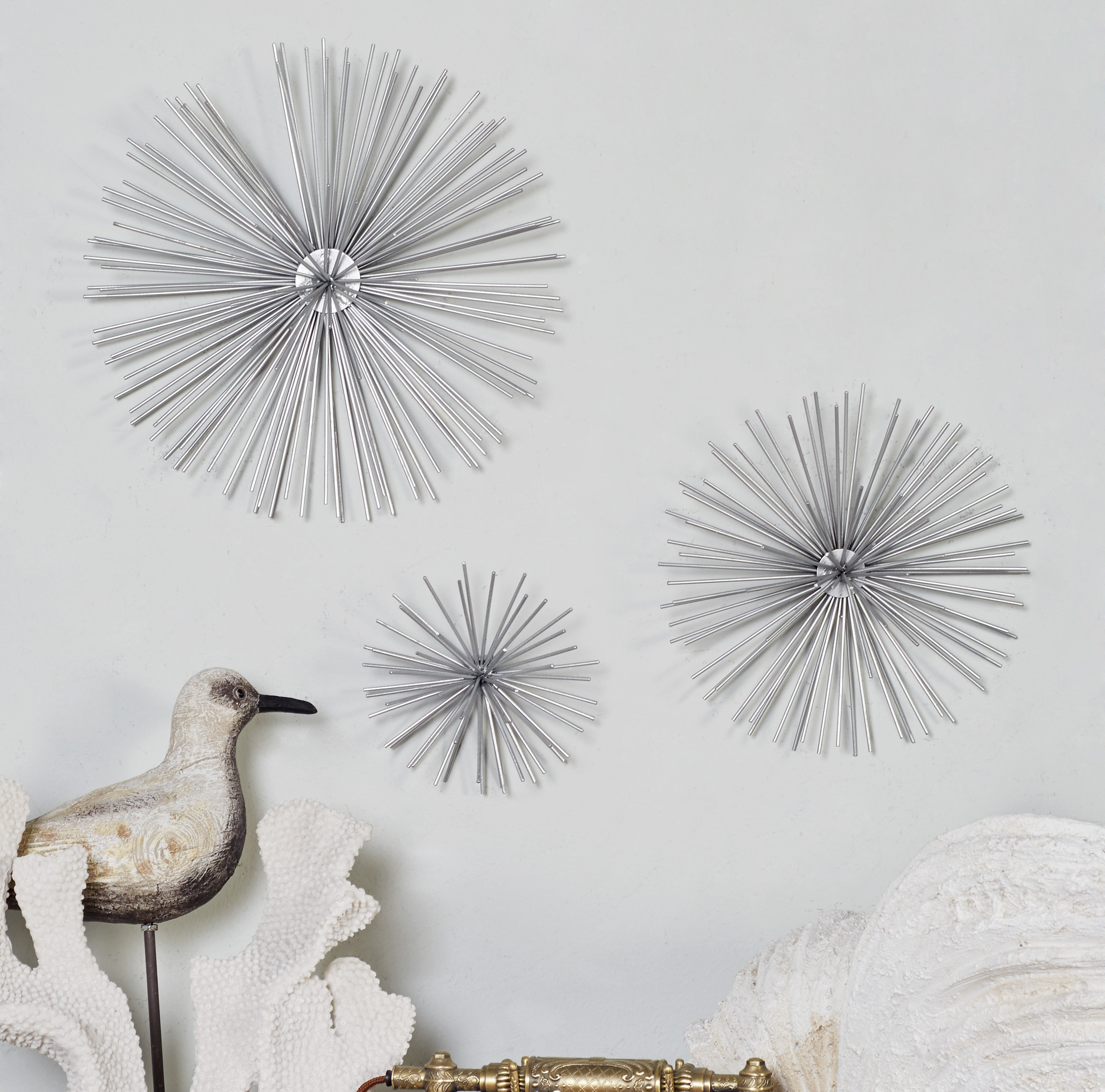 Langley Street 3 Piece Star Metal Wall Decor Set Reviews Wayfair