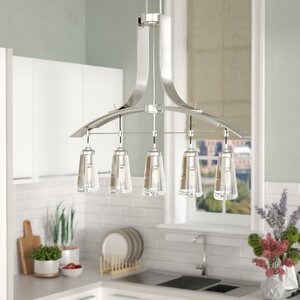 Omeara 5-Light Kitchen Island Pendant