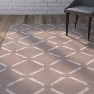 Varnado Hand-Woven Brown Area Rug