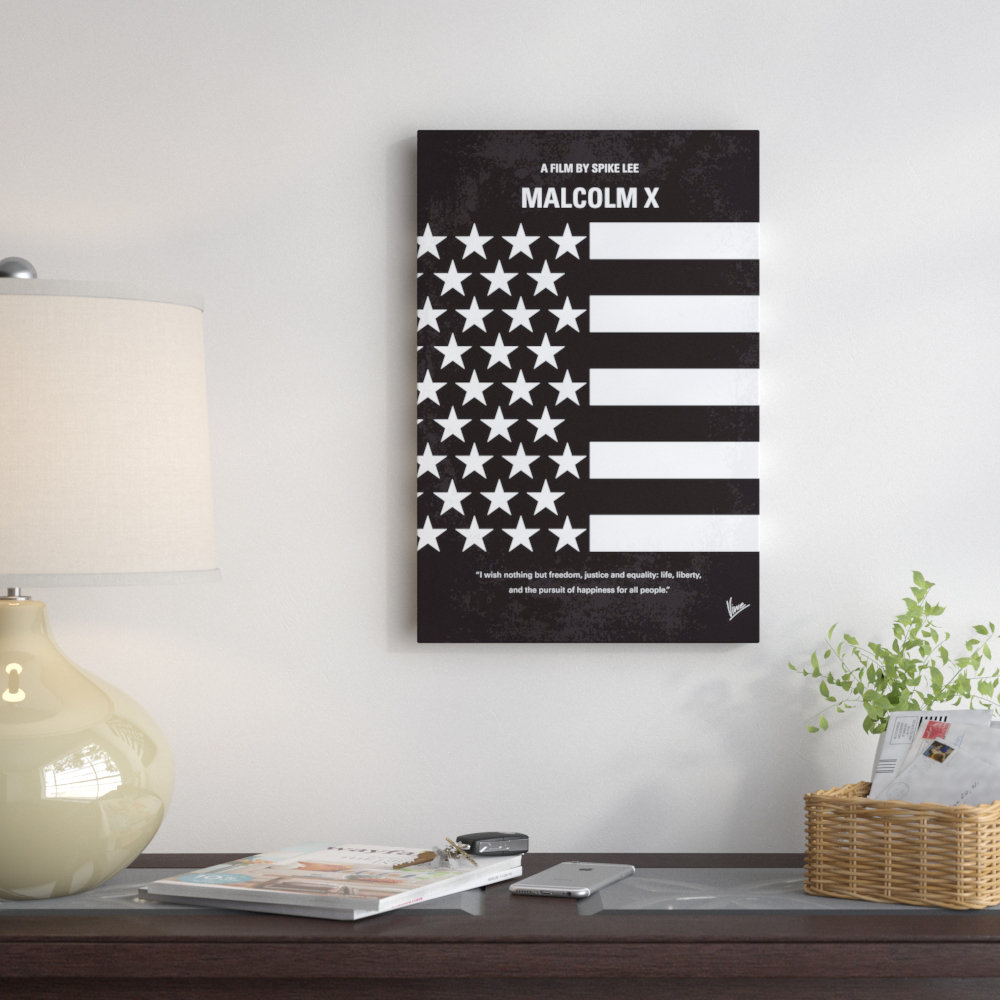 Giclee Print Malcolm X Poster on Polyester Canvas