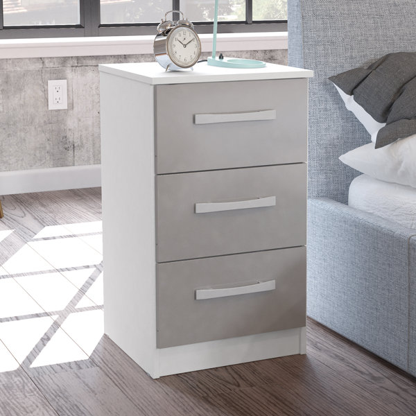 Panama 3 Drawer Bedside Wayfair Co Uk
