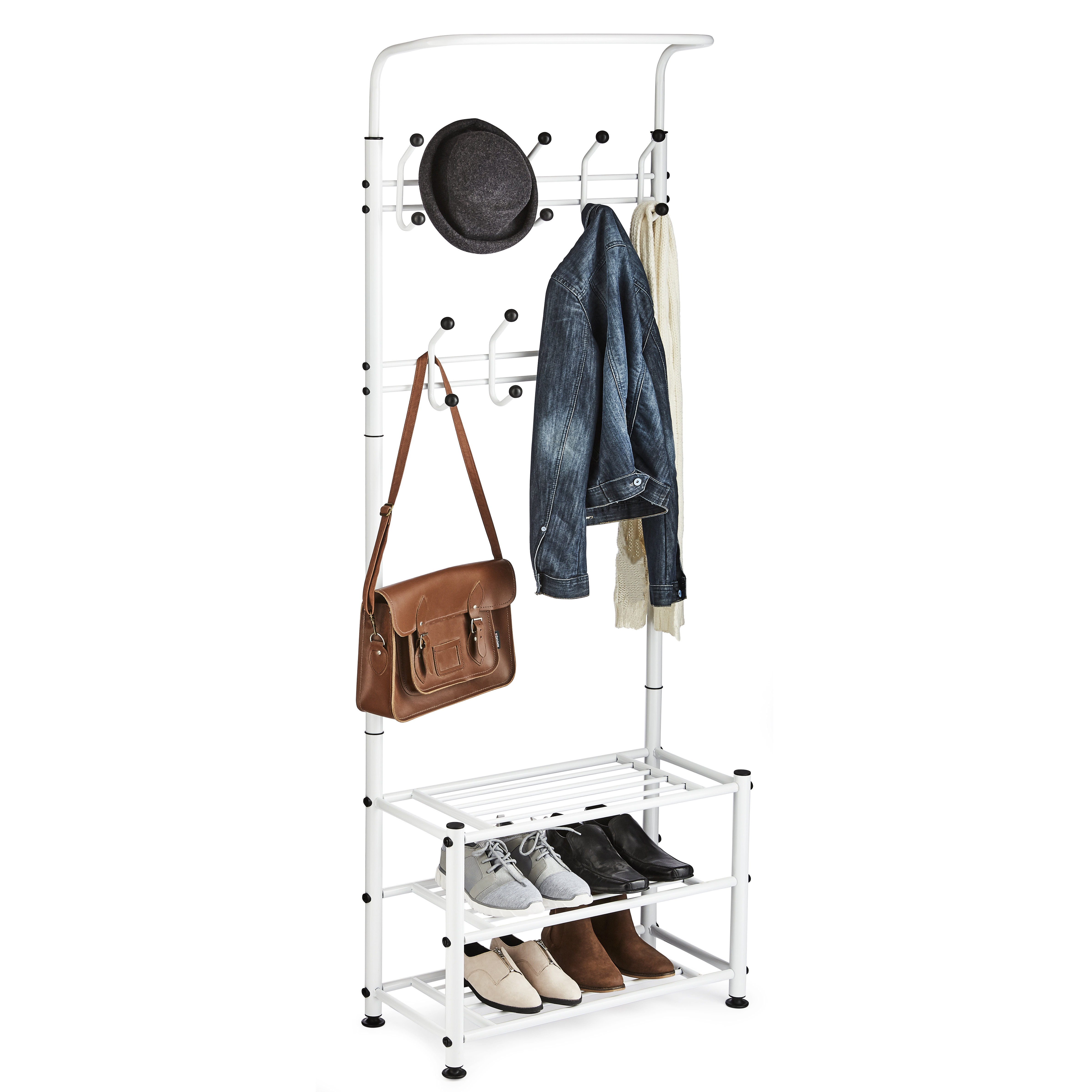 Symple Stuff Multi Purpose 18 Hook Coat Rack Reviews Wayfair Co Uk