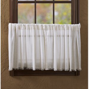 Francoise Fringed Tier Curtain (Set of 2)