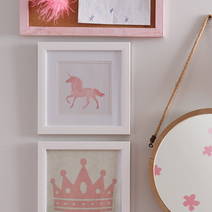 Birch Lane Kids™ Unicorn Silhouette Framed Print & Reviews Wayfair