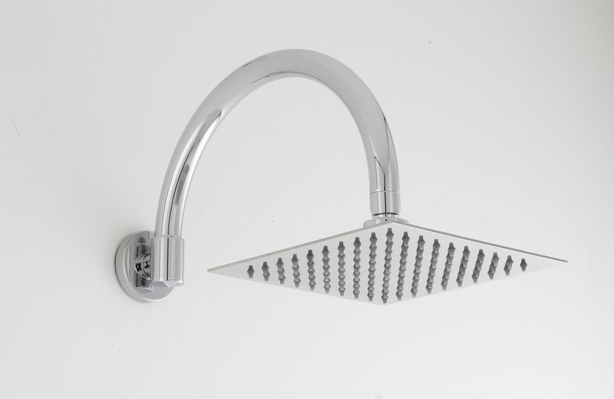 square fixed shower head