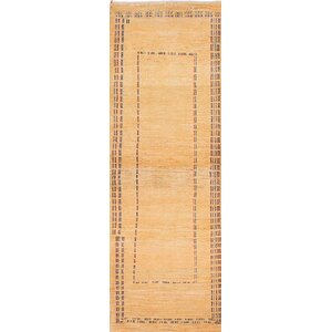 One-of-a-Kind Remy Hand-Knotted Beige Area Rug