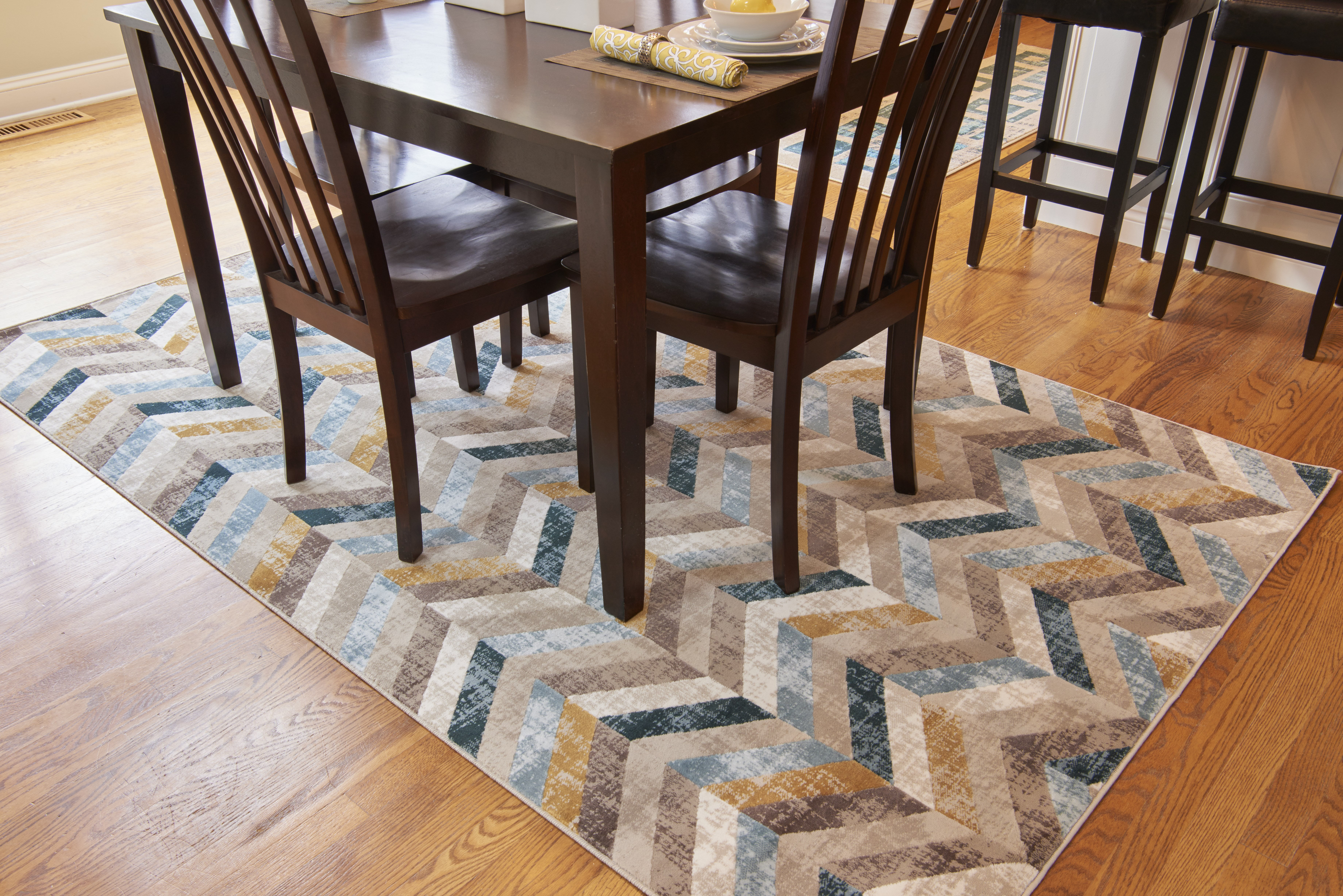 World Menagerie La Brea Dark Blue Area Rug You'll Love Wayfair