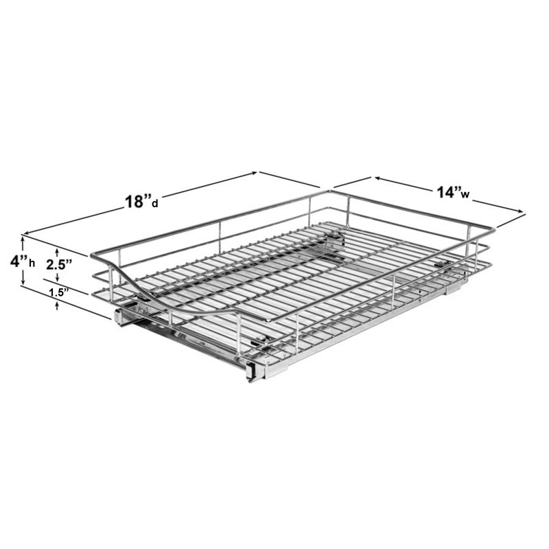 Lynk Roll Out Cabinet Organizer - Pull Out Drawer - Under ...