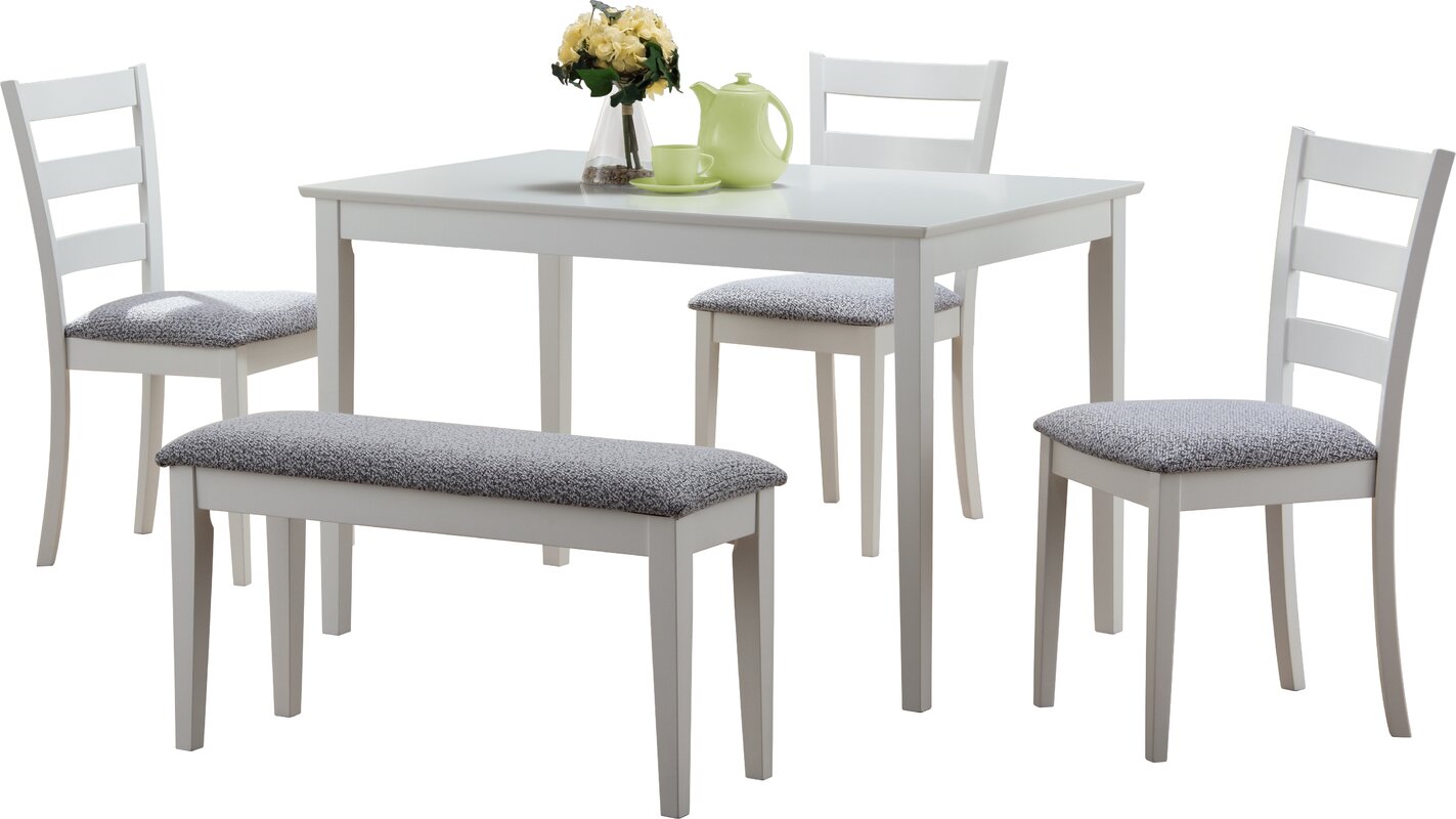 5 Piece Dining Room Set With Soft Chairs