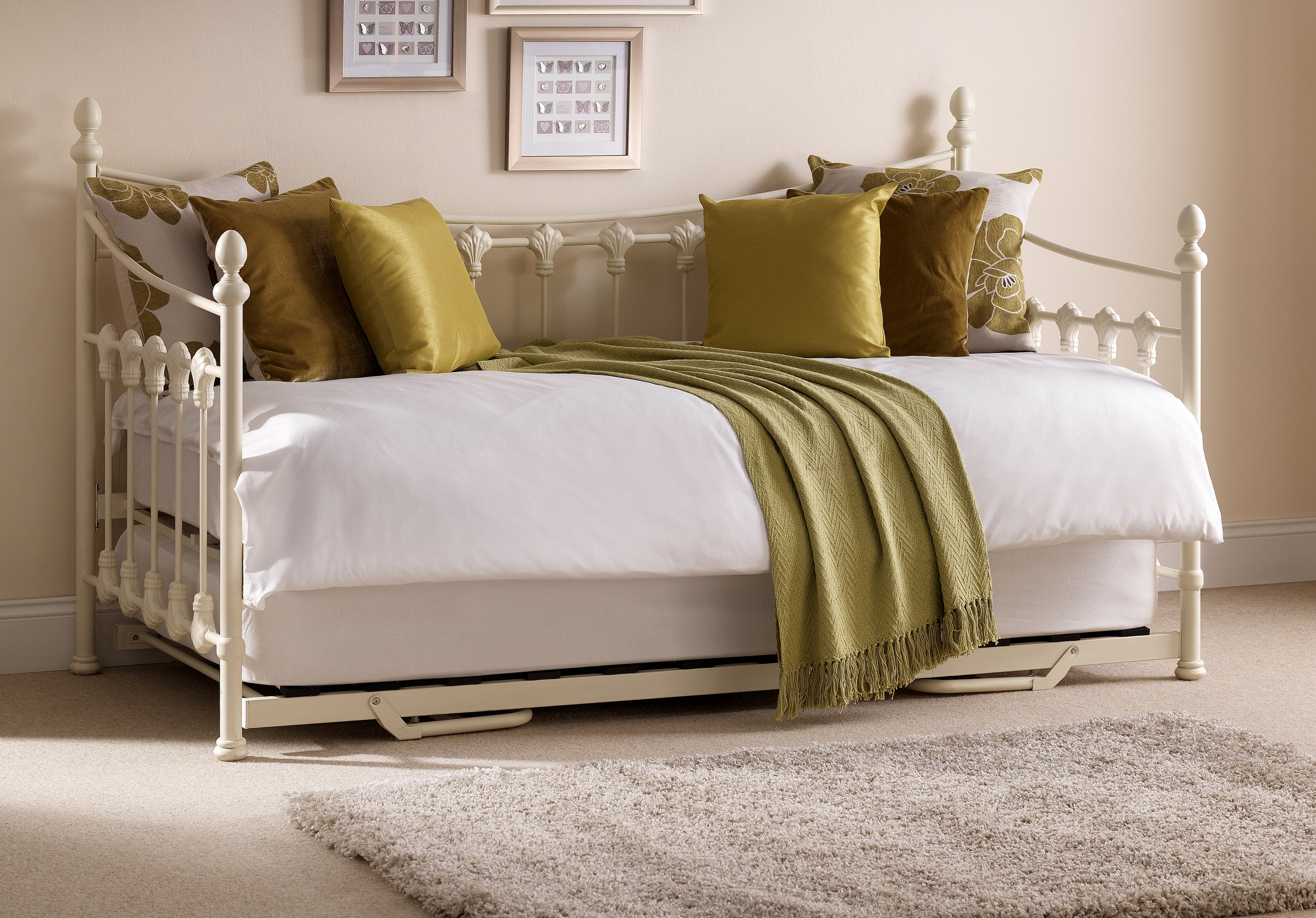 Brambly Cottage Adan Daybed With Trundle And Mattress Wayfair Co Uk