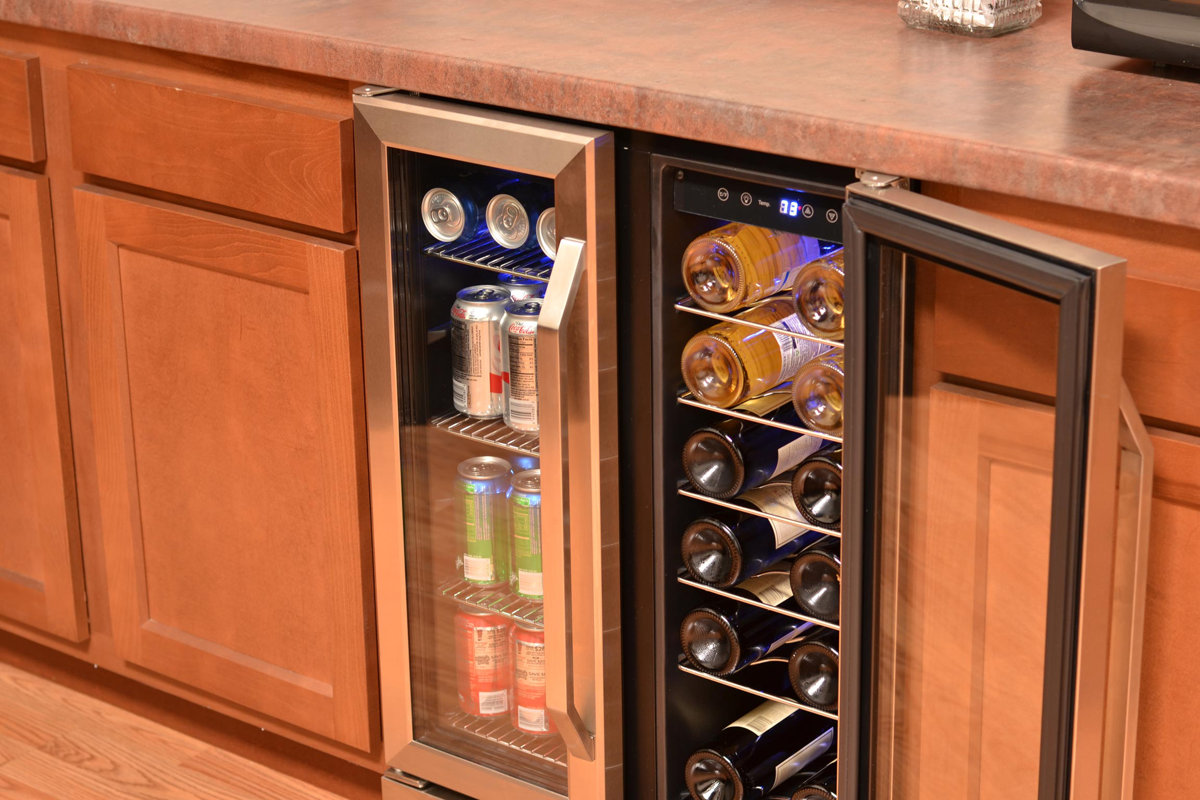 NewAir 18 Bottle Dual Zone Convertible Wine Cooler & Reviews Wayfair