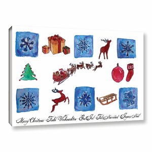 Merry Christmas 1 Graphic Art on Wrapped Canvas