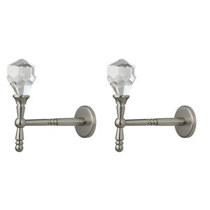Diamante Metal and Crystal Curtain Holdback (Set of 2)