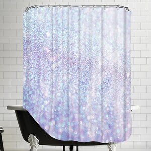 Silver Style Polyester Shower Curtain