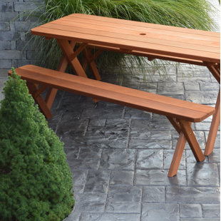 Wood Picnic Tables You Ll Love Wayfair Rowland Coman Solid Wood Picnic Table