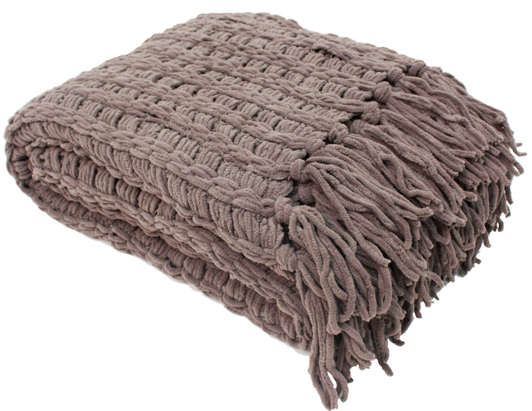 Laurel Foundry Modern Farmhouse Manorville Luxury Chenille Throw Manorville Luxury Chenille Throw Blanket