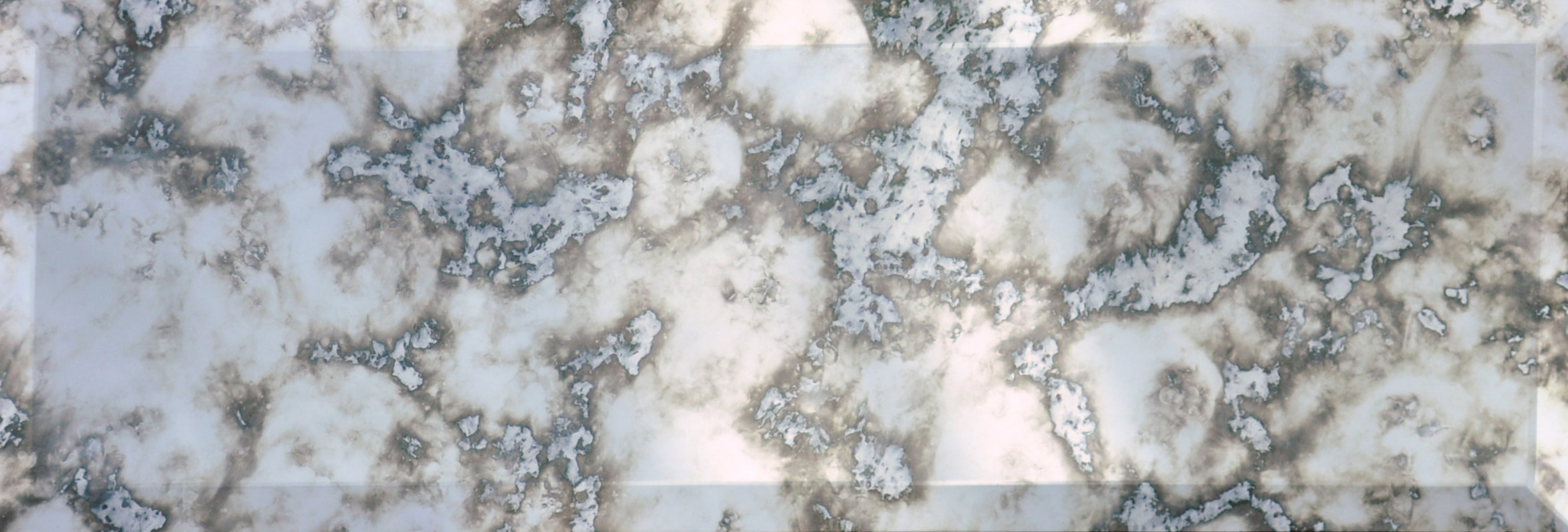 The Bella Collection Gatsby Mirror Beveled 4'' x 12'' Glass Subway Tile