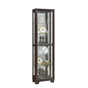 Anaya Lighted Curio Cabinet by Alcott ..