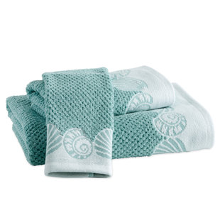 blue and beige bath towels wayfair