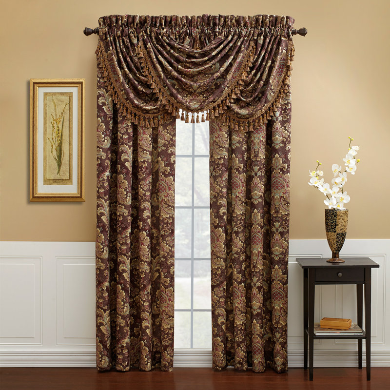 Croscill Serafina Waterfall Swag 48" Curtain Valance & Reviews Wayfair