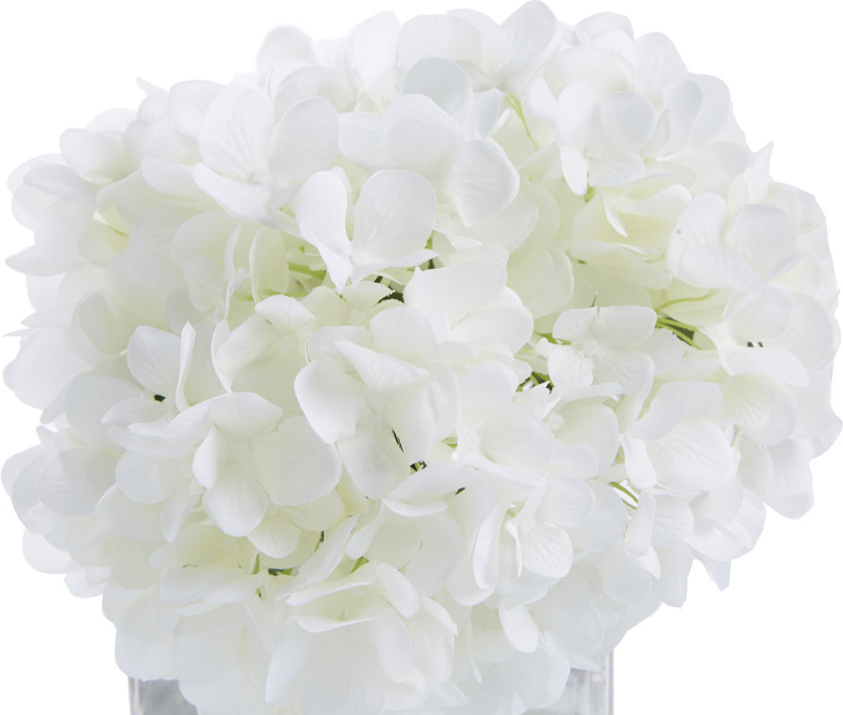 Faux White Hydrangea Arrangement & Reviews Joss & Main