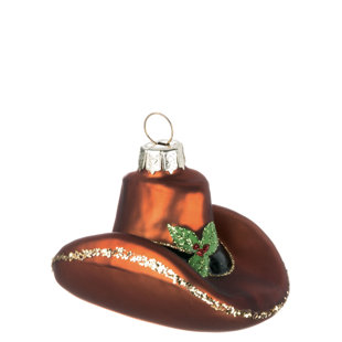 Cowboy Hat Shaped Ornament By The Holiday Aisle Cowboy Hat Shaped Ornament By The Holiday Aisle