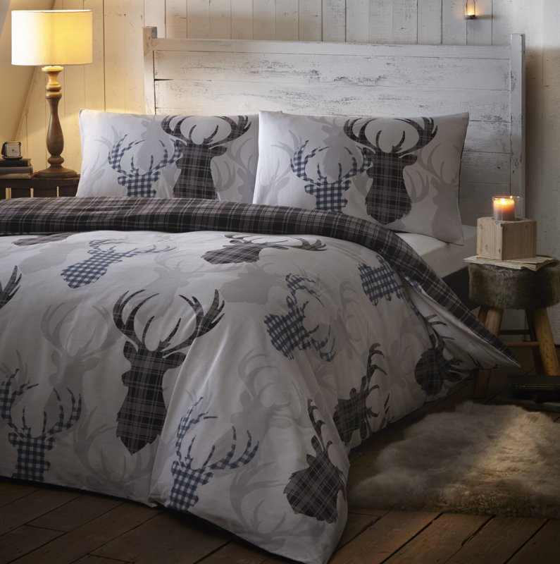 Tartan Stag Duvet Set