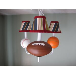 All Star Sports 5-Light Shaded Chandelier