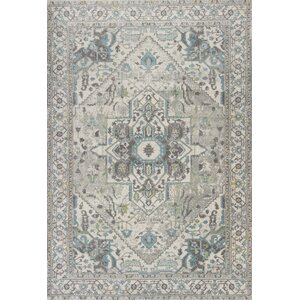 Curtice Gray/Blue Sutton Area Rug