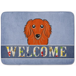 Kimbolton Long Hair Dachshund Memory Foam Bath Rug