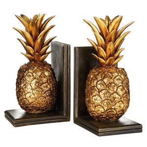 2-tlg. Buchstützen-Set Pineapple von Castleton ..