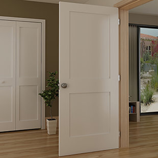 2 Panel Interior Doors You Ll Love Wayfair Wood Shaker Paneled Standard Door