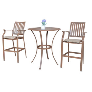 Island Breeze 3 Piece Bar Height Dining Set