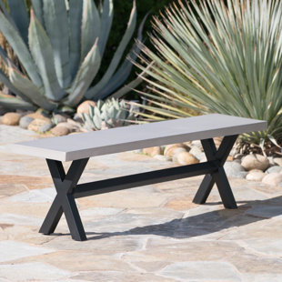 Concrete Bench Wayfair Warlick Outdoor Concrete Picnic Bench