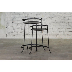 Cadney Iron 2 Piece Nesting Tables by Gracie Oaks