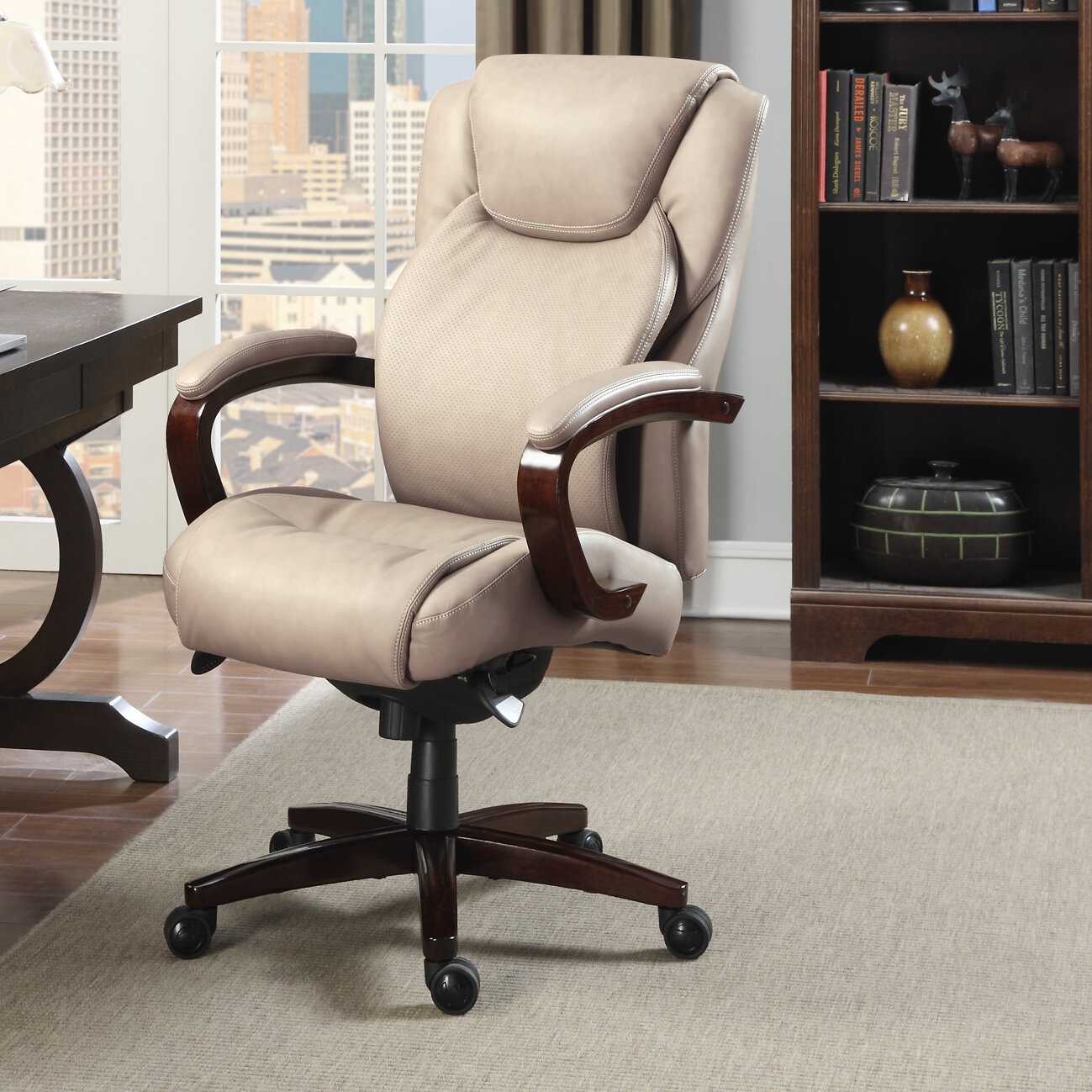 Home Office Desk Chairs Home Office Furniture La Z Boy 45780 Linden Comfortcore Traditions Air Technology Executive Office Chair Home Taupe Home Office Furniture Kopa Or Kr