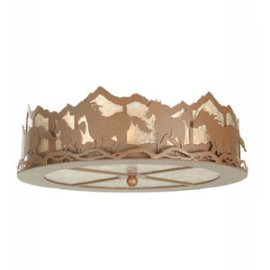 Wild Horses 3-Light Bowl Ceiling Fan Light Kit