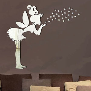 Tinker Bell Girl Mirror Wall Art Wall Decal