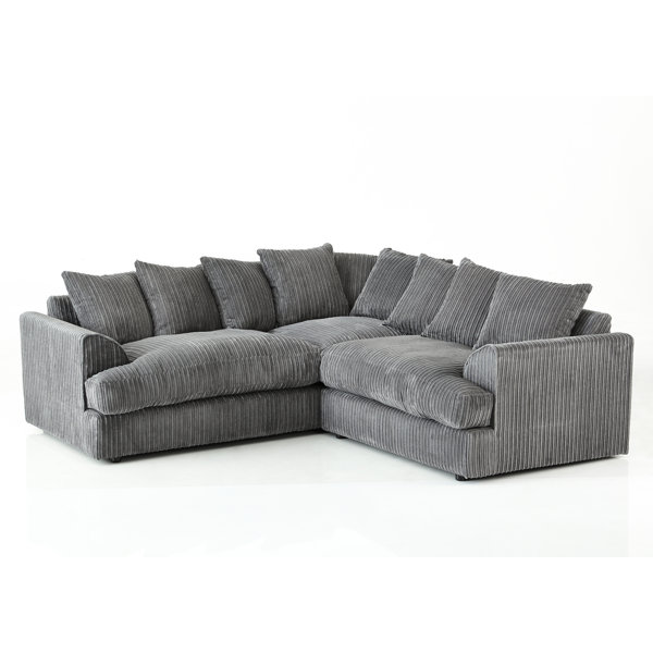 Jumbo Cord Corner Sofa Wayfair Co Uk